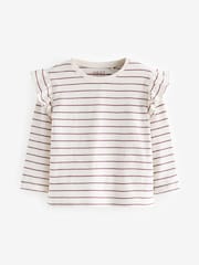 Purple Long Sleeve Frill Tops 4 Pack (3mths-7yrs) - Image 4 of 7