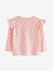 Purple Long Sleeve Frill Tops 4 Pack (3mths-7yrs) - Image 6 of 7