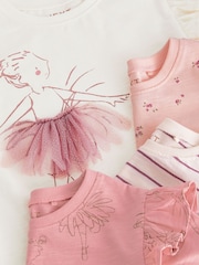 Purple Long Sleeve Frill Tops 4 Pack (3mths-7yrs) - Image 7 of 7