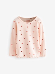 Navy Ribbed Long Sleeve Tops 5 Pack (3mths-7yrs) - Image 2 of 8
