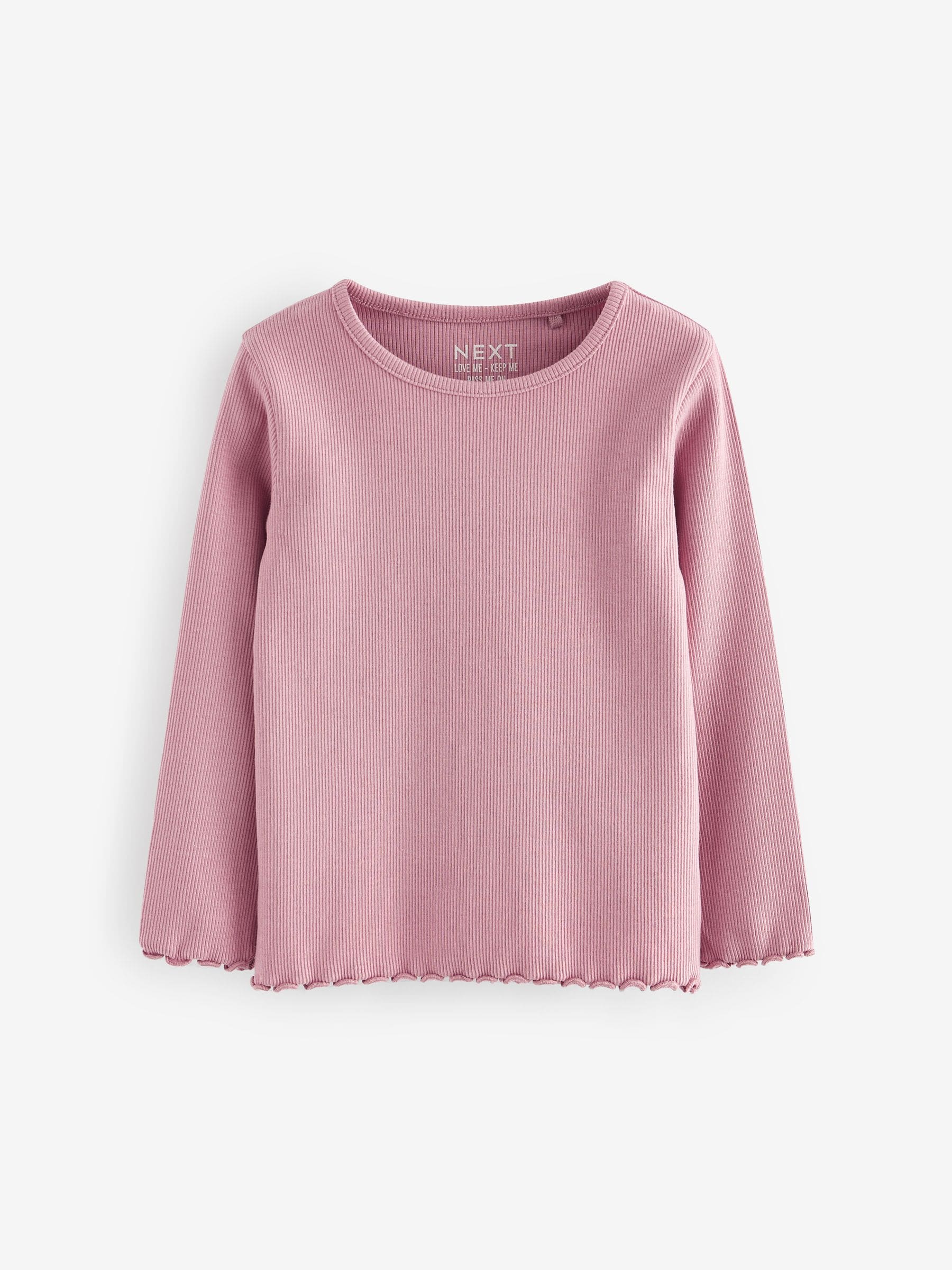 半額 50％OFFの通販 Next：日本 ピンク - リブ編みの長袖トップス 5 パック(3ヶ月〜7 トップス
