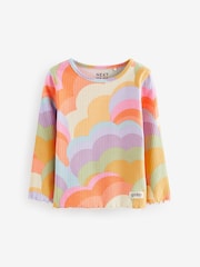 Orange Ribbed Long Sleeve Tops 5 Pack (3mths-7yrs) - Image 3 of 8