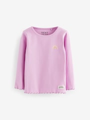 Orange Ribbed Long Sleeve Tops 5 Pack (3mths-7yrs) - Image 4 of 8