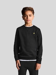 Lyle & Scott Black Boys Crew Neck Sweatshirt - Image 1 of 5