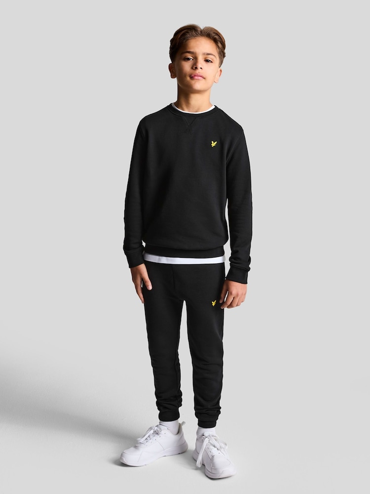 Lyle & Scott Black Boys Crew Neck Sweatshirt - Image 2 of 5 Lyle & Scott Black Boys Crew Neck Sweatshirt - Image 2 of 5