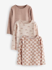 Neutral Long Sleeve Tops 3 Pack (3mths-7yrs) - Image 1 of 6