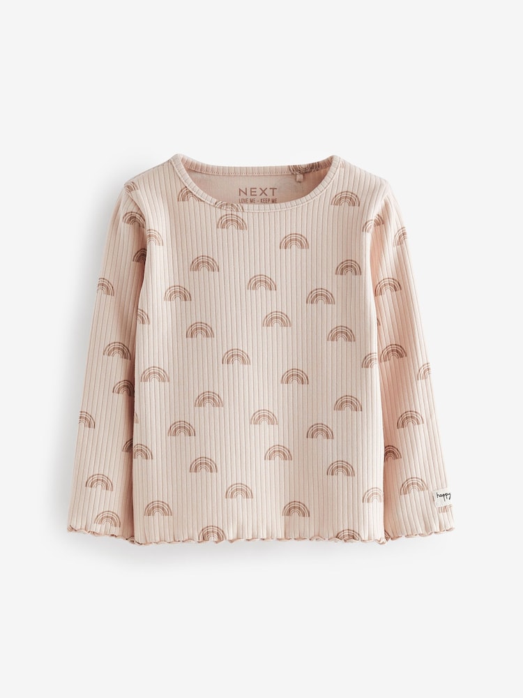 Neutral Long Sleeve Tops 3 Pack (3mths-7yrs) - Image 2 of 6