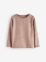 Neutral Long Sleeve Tops 3 Pack (3mths-7yrs) - Image 4 of 6