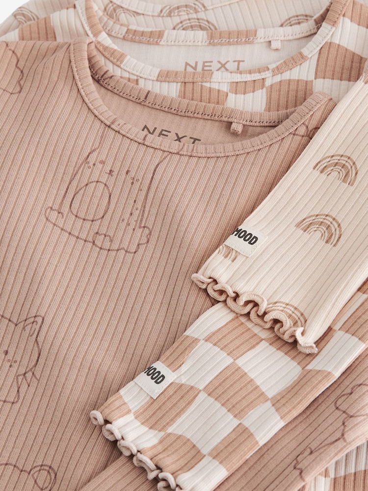 Neutral Long Sleeve Tops 3 Pack (3mths-7yrs) - Image 6 of 6