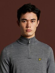 Lyle & Scott Grey Golf Quarter Zip Pullover Jumper - Image 4 of 9