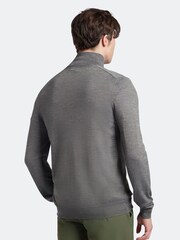 Lyle & Scott Grey Golf Quarter Zip Pullover Jumper - Image 6 of 9
