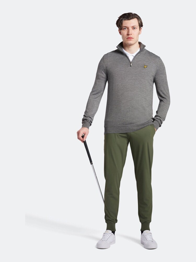 Lyle & Scott Grey Golf Quarter Zip Pullover Jumper - Image 7 of 9