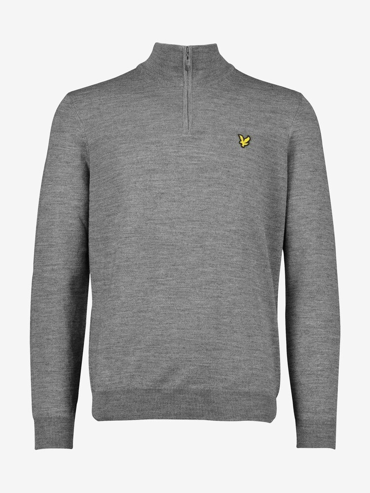 Lyle & Scott Grey Golf Quarter Zip Pullover Jumper - Image 9 of 9