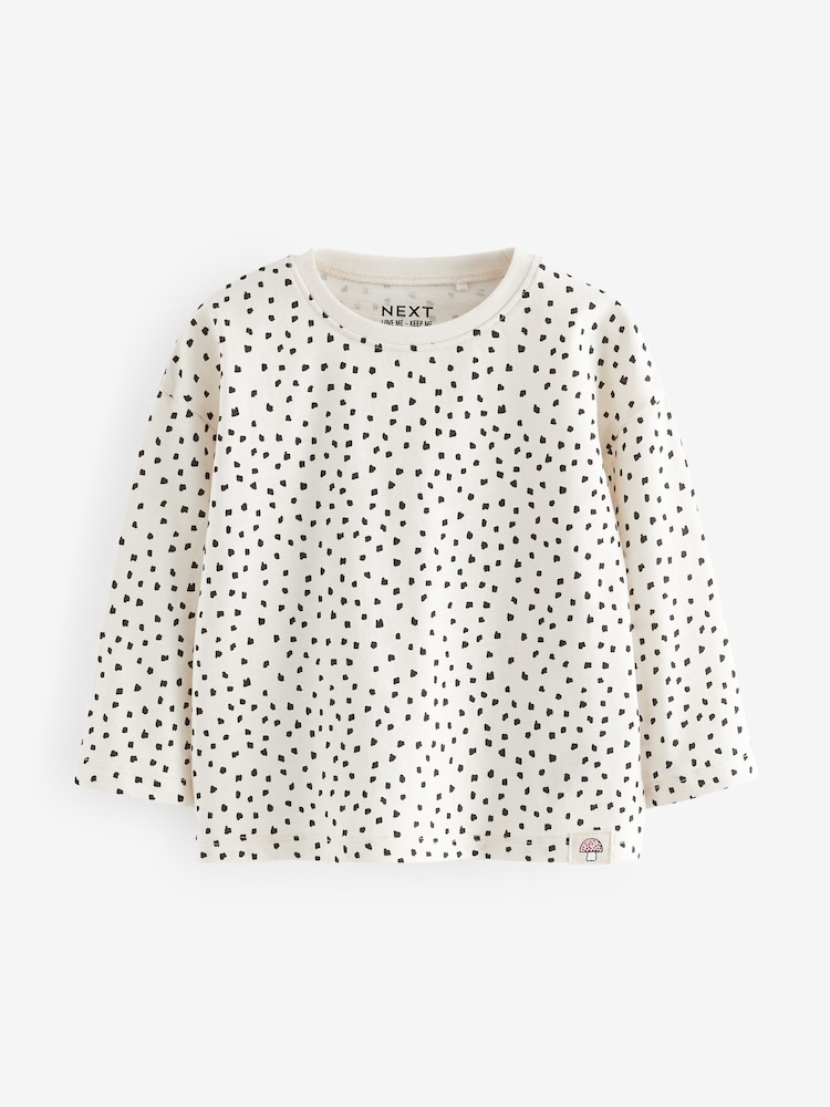 Blue 100% Cotton Long Sleeve T-Shirts 4 Pack (3mths-7yrs) - Image 2 of 7
