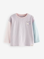 Blue 100% Cotton Long Sleeve T-Shirts 4 Pack (3mths-7yrs) - Image 3 of 7