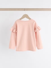 وردي - Long Sleeve Frill Tops 4 Pack (3mths-7yrs) - صورة 3 من 7