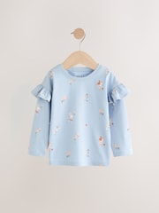 وردي - Long Sleeve Frill Tops 4 Pack (3mths-7yrs) - صورة 4 من 7