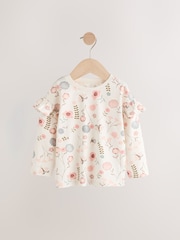 وردي - Long Sleeve Frill Tops 4 Pack (3mths-7yrs) - صورة 5 من 7