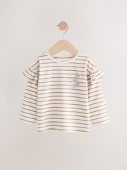 وردي - Long Sleeve Frill Tops 4 Pack (3mths-7yrs) - صورة 6 من 7