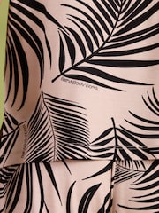 Bath & Body Works Black/Nude Coco Bean Print Viscose Jersey Button Through Shorts Set - Image 8 of 9