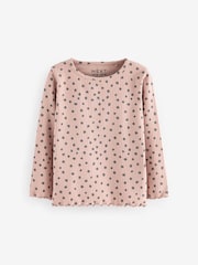 Neutral 100% Cotton Long Sleeve T-Shirts 4 Pack (3mths-7yrs) - Image 2 of 7
