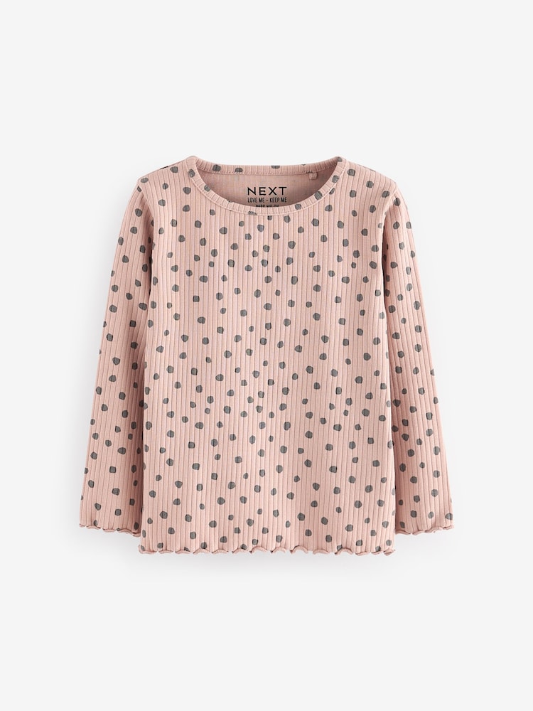 Neutral 100% Cotton Long Sleeve T-Shirts 4 Pack (3mths-7yrs) - Image 2 of 7