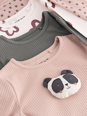 Neutral 100% Cotton Long Sleeve T-Shirts 4 Pack (3mths-7yrs) - Image 7 of 7
