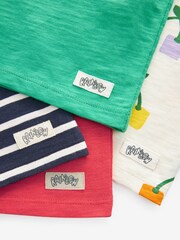 Rainbow Short Sleeve 100% Cotton T-Shirts 4 Pack (3mths-7yrs) - Image 8 of 8