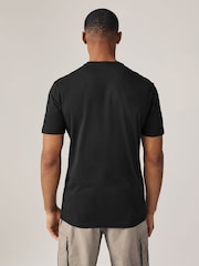 Armani Exchange Circle Logo Black T-Shirt - Image 2 of 4