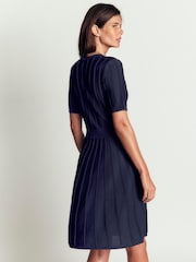 Boden Blue Ottoman Stitch Dress - Image 2 of 4
