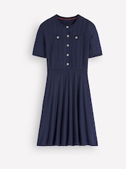 Boden Blue Ottoman Stitch Dress - Image 4 of 4