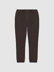 Reiss Chocolate Ali Junior Garment Dye Jersey Joggers - Image 2 of 6