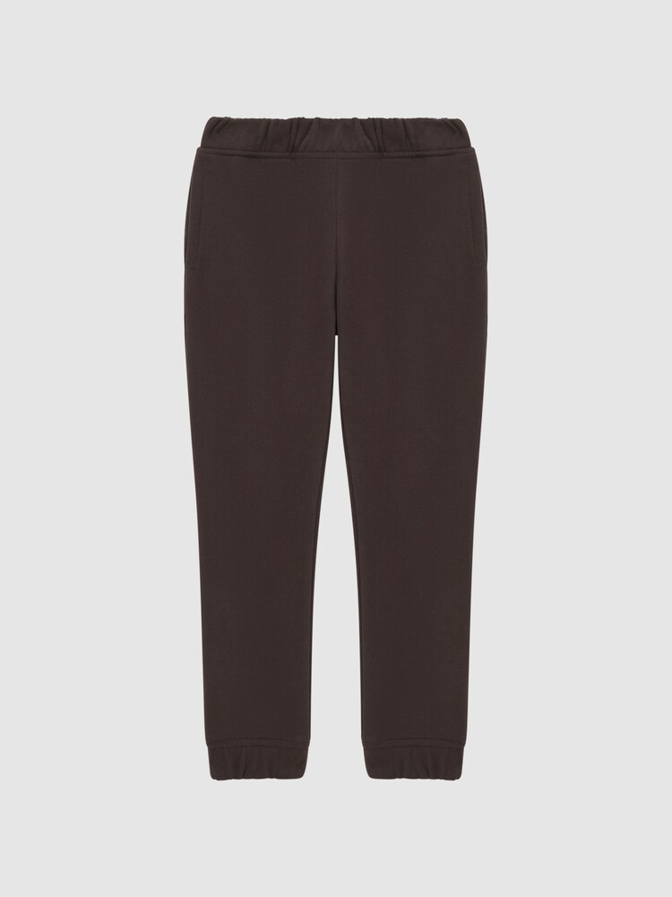 Reiss Chocolate Ali Junior Garment Dye Jersey Joggers - Image 2 of 6 Reiss Chocolate Ali Junior Garment Dye Jersey Joggers - Image 2 of 6