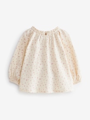 Cream 100% Cotton Long Sleeve Top 3 Pack (3mths-7yrs) - Image 5 of 6