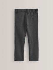Grey Slim Waist School Formal Slim Trousers (3-17yrs) - Image 8 of 11