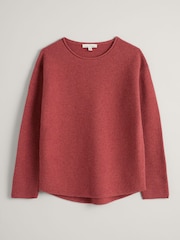 Seasalt Cornwall Pink Fruity Wool Jumper - Image 4 of 5