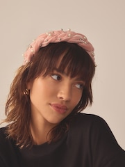 Pink Pearl Padded Headband - Image 2 of 4