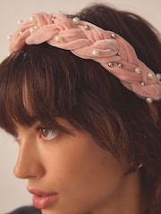 Pink Pearl Padded Headband - Image 3 of 4