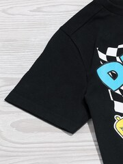 Vanilla Underground Black Boys SpongeBob Square Pants 100% Cotton T-Shirt - Image 5 of 5