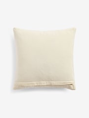 Natural 43 x 43cm Hemmingway Textured Bobble Cushion - Image 4 of 5