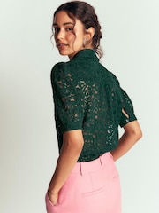 Boden Penelope Lace Shirt - Imagem 3 de 5