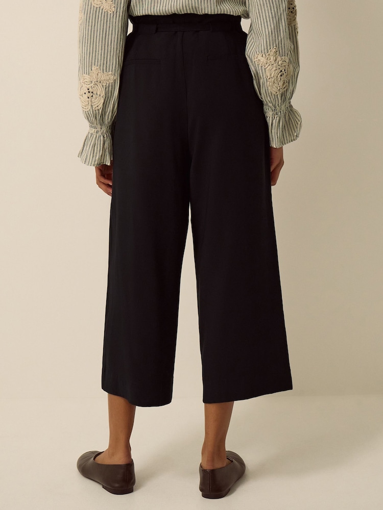 Monsoon Black Carla Culotte Trousers - Image 4 of 4 Monsoon Black Carla Culotte Trousers - Image 4 of 4