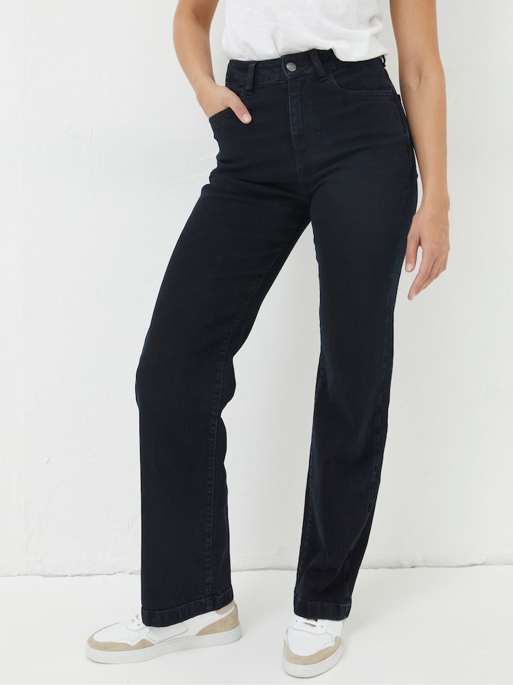 FatFace Blue Elise Wide Leg Jeans - Image 1 of 4
