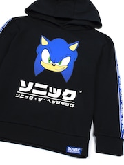 Vanilla Underground Black Boys Sonic The Hedgehog Sonic Japanese Gamer 100% Cotton Hoodie - Image 2 of 5