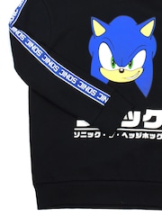 Vanilla Underground Black Boys Sonic The Hedgehog Sonic Japanese Gamer 100% Cotton Hoodie - Image 4 of 5