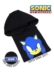 Vanilla Underground Black Boys Sonic The Hedgehog Sonic Japanese Gamer 100% Cotton Hoodie - Image 5 of 5
