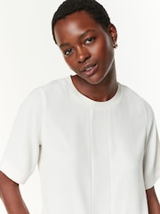 Ivory Short Sleeve Crew Neck Top - Image 4 of 6