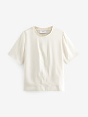 Ivory Short Sleeve Crew Neck Top - Image 5 of 6