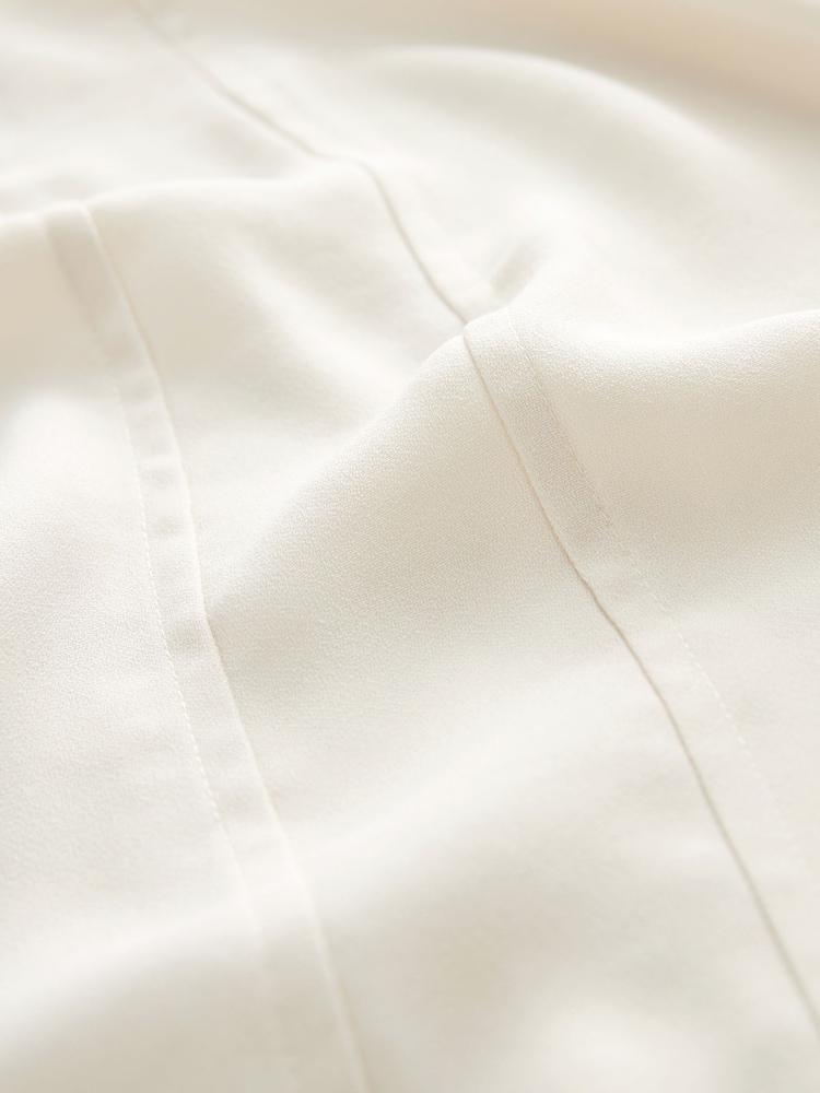 Ivory Short Sleeve Crew Neck Top - Image 6 of 6