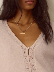 Monsoon Brown Talitha V-Neck Pointelle Cardigan - Image 2 of 5